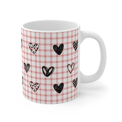 Mug Plaid and Hearts Pink Mug 33461041771972583907 24 $ Mugs Onetify Stew's Incense