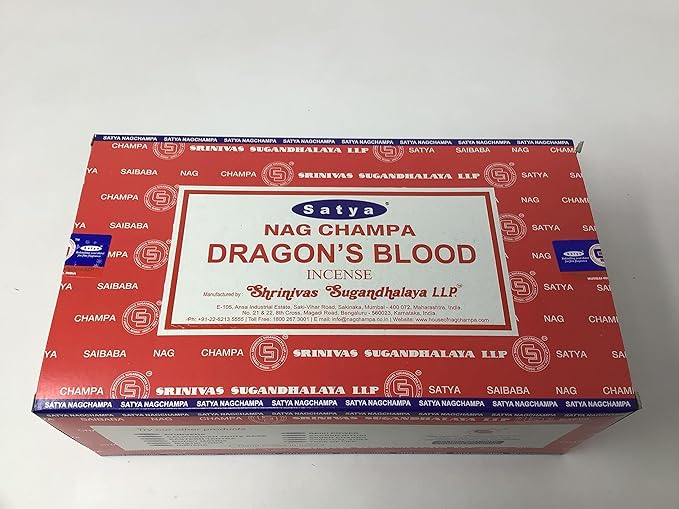 Satya Dragon's Blood Incense Sticks 180 Grams Box