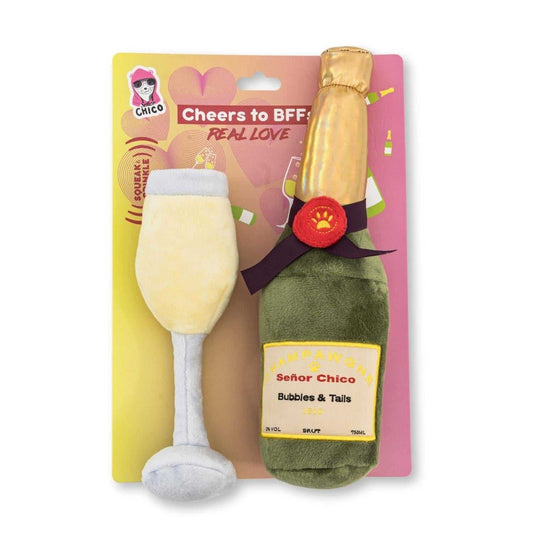 Chew Toys Champawgne-Cheers Plush Dog Toy Gift Set – with Squeaker & Crinkle Paper HOM304 24 $ Pet Lovers Store American Pet Supplies Stew's Incense