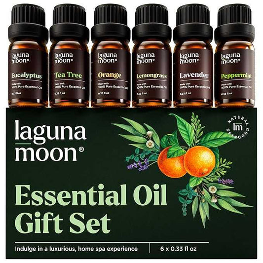  Lagunamoon Essential Oils Set - Top 6 Blends for Diffusers, Home Care, Candle Making Scents, Fragrance, Aromatherapy, Humidifiers, Gifts - Peppermint, Tea Tree, Lavender, Eucalyptus, Orange (10mL) Lagunamoon-Essential-7203393732654 8 $ Amazon Stew's Incense