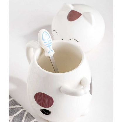 Mug 3D Cat Mug with Spoon Set MAC052450B-YLW 36 $ Mugs Onetify Stew's Incense