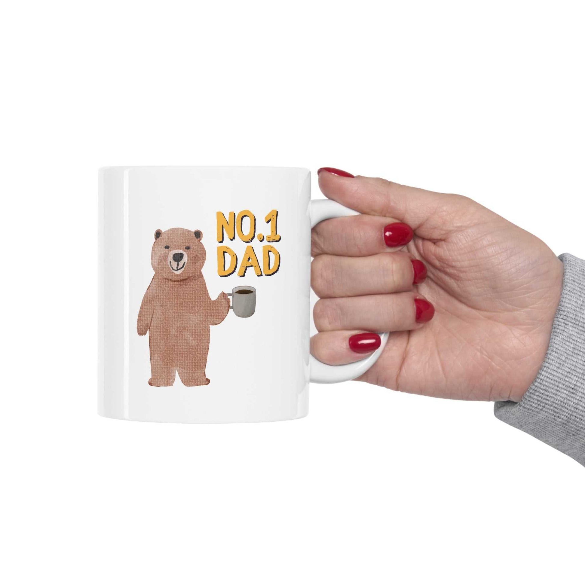 Mug Number One Dad Bear Coffee Tea Mug 15331987933159529497 24 $ Mugs Onetify Stew's Incense