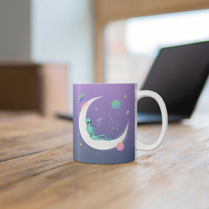Mug Chilling Alien Purple Mug 11oz 18309001576220324476 24 $ Shop All Onetify Stew's Incense