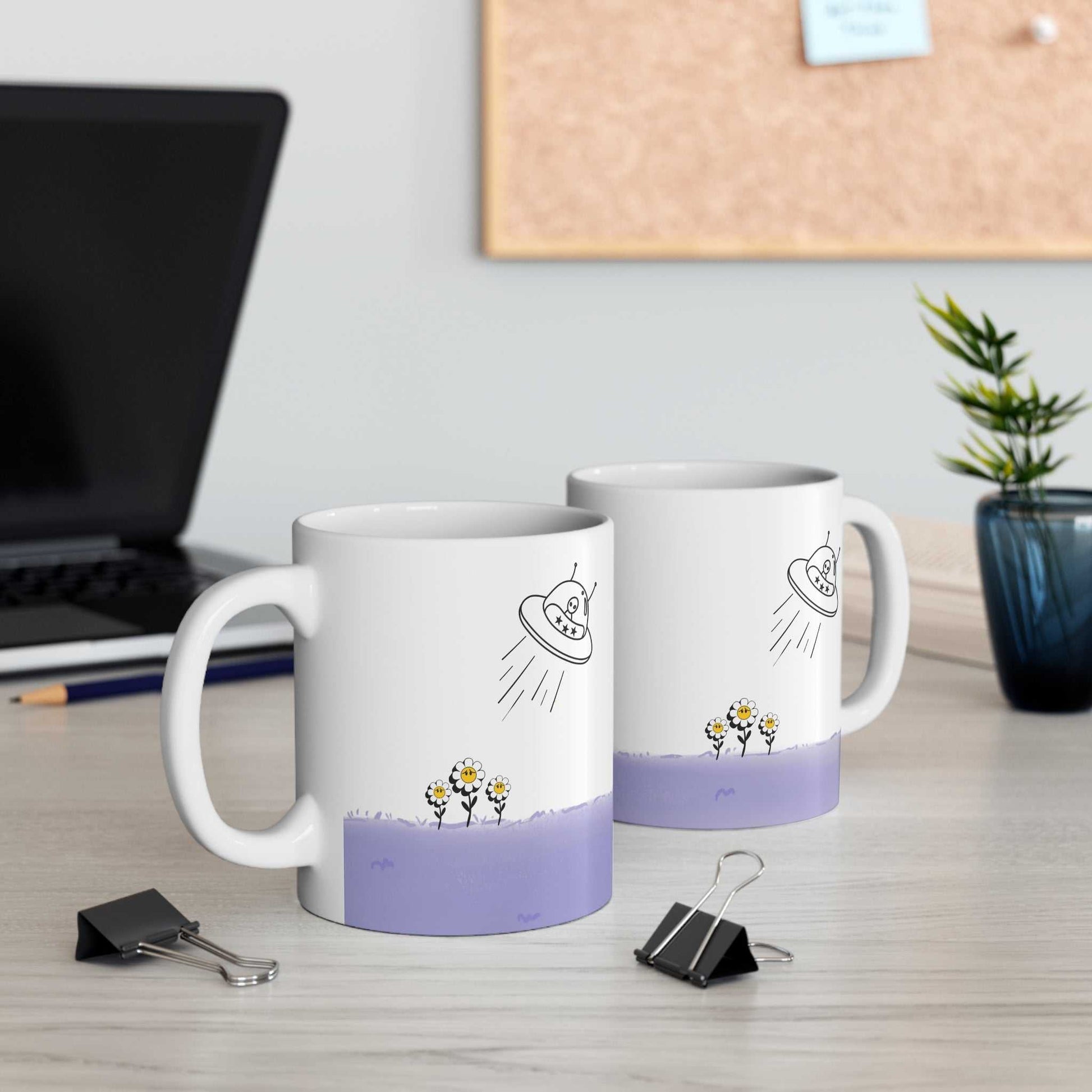 Mug UFO Abducting Sunflowers Mug 30969065319529243248 24 $ Shop All Onetify Stew's Incense