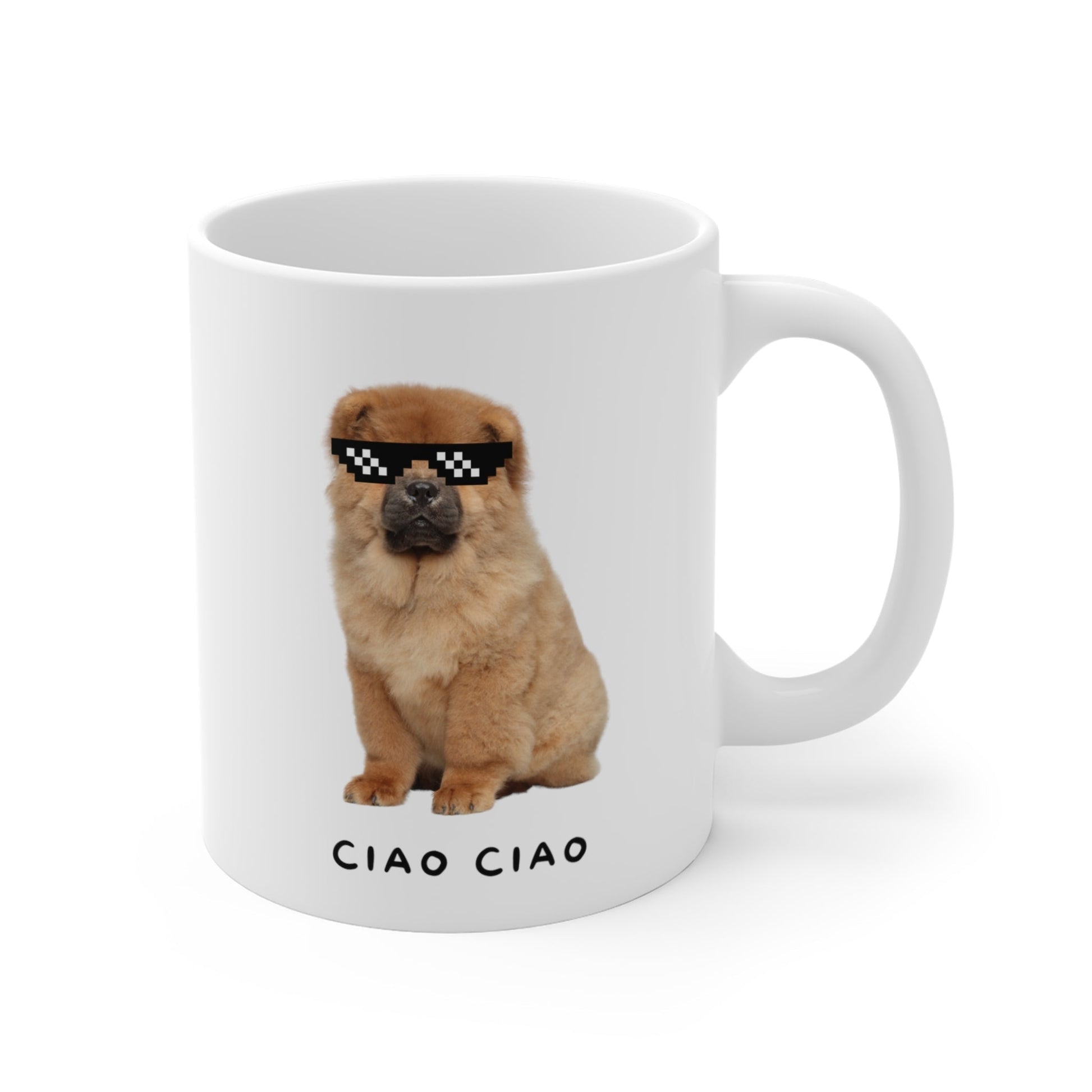 Mug Chow Chow in Pixel Sunglasses Mug 23068516077151964956 24 $ Mugs Onetify Stew's Incense