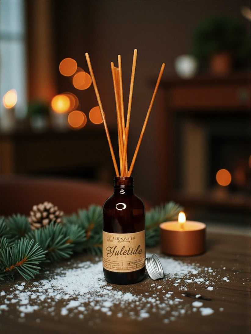  *YULETIDE* - REED DIFFUSER & ROOM SPRAY -- by Moon Water Apothecary sku-42506673291354 16 $ Moon Water Apothecary Stew's Incense