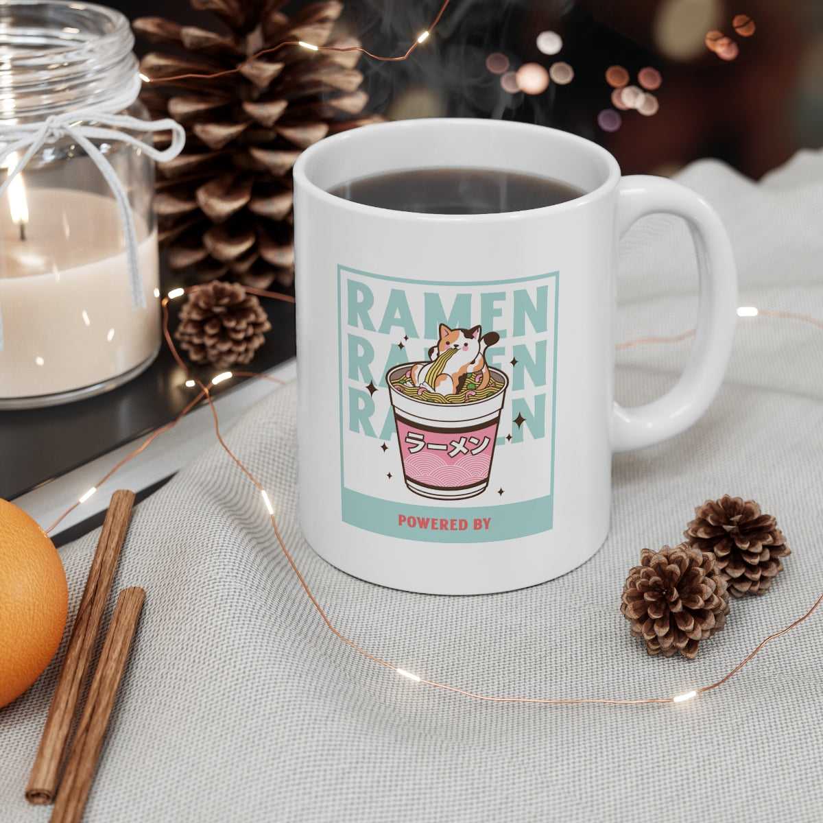 Mug Powered by Ramen Novelty Mug 20389484375284268578 24 $ Shop All Onetify Stew's Incense