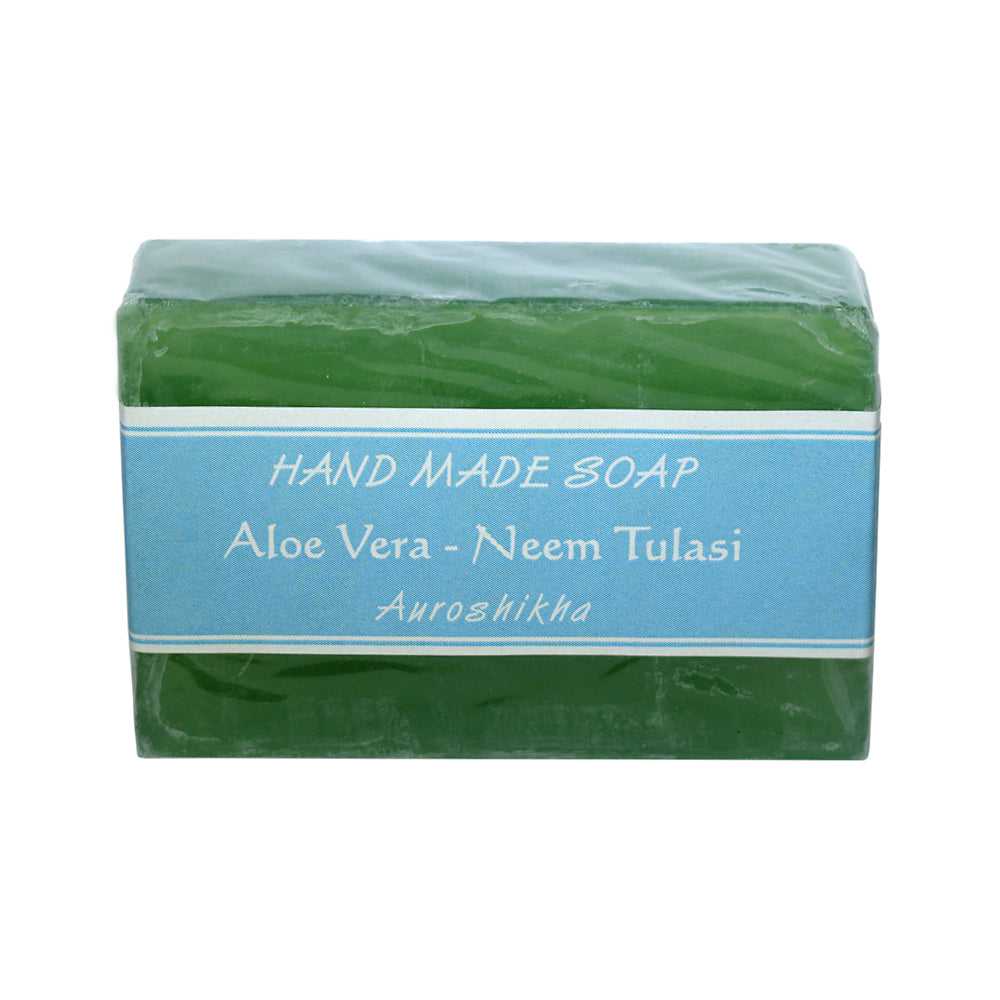 Soap Auroshikha Aloe Vera - Neem Tulasi Soap SOP153-NT 3 $ Incense Holders The Witches Sage LLC Stew's Incense