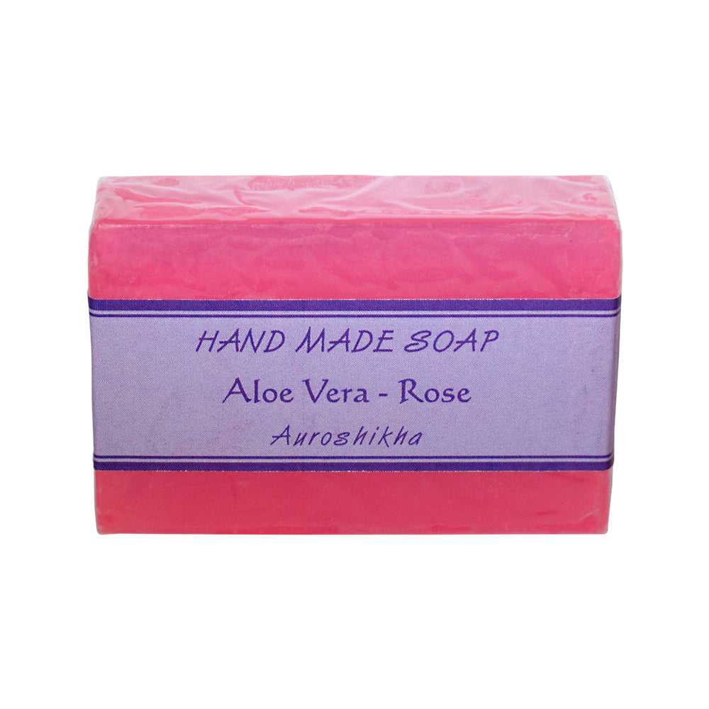 Soap Auroshikha Aloe Vera - Rose Soap SOP153-RS 3 $ Incense Holders The Witches Sage LLC Stew's Incense