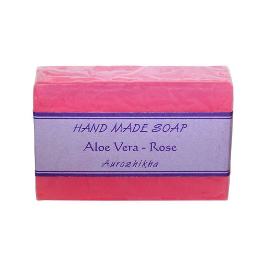 Soap Auroshikha Aloe Vera - Rose Soap SOP153-RS 3 $ Incense Holders The Witches Sage LLC Stew's Incense
