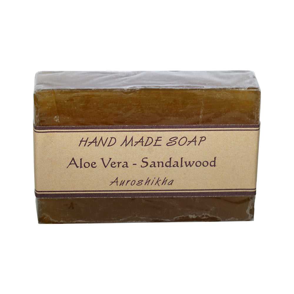 Soap Auroshikha Aloe Vera - Sandalwood Soap SOP153-SW 3 $ Incense Holders The Witches Sage LLC Stew's Incense
