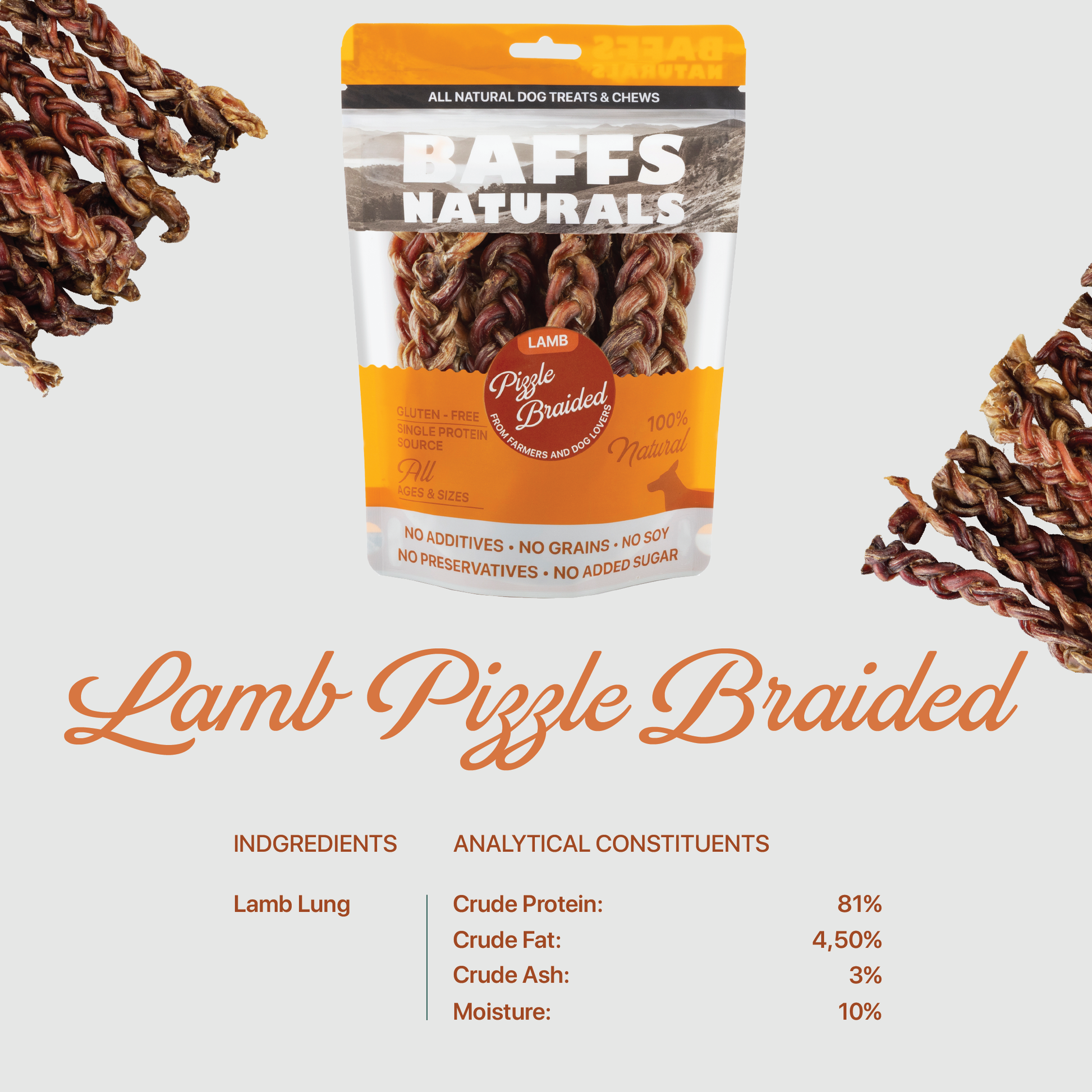 Dog Chews BAFFS NATURALS Braided Lamb Pizzle Chews – Long-Lasting, All-Natural Dog Treats (8oz Bag) PCK6005-8OZ 28 $ Pet Lovers Store American Pet Supplies Stew's Incense