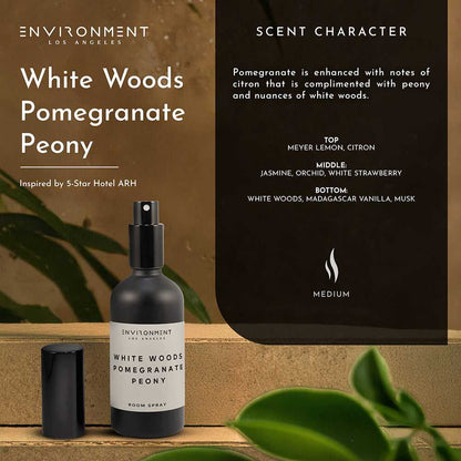 Environment - Room Spray (Hotel Aromatics) White Woods | Pomegranate | Peony Room Spray (Inspired by The Aria Hotel®) EN-RS-ARIA 38 $ Lava Rock Diffusers Stone Candles Stew's Incense
