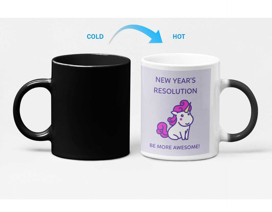 Mug Be More Awesome Unicorn Heat Sensitive Color Changing Mug CCMLC10110A2 24 $ Mugs Onetify Stew's Incense