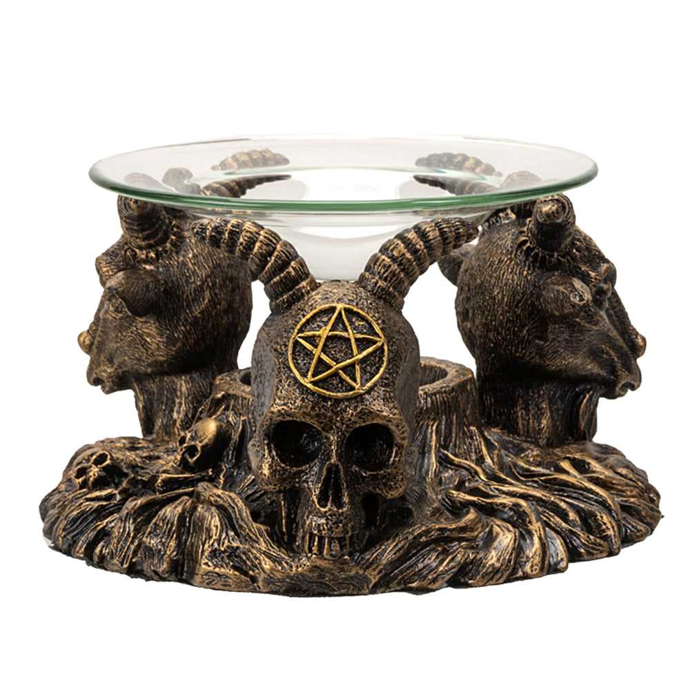Oil Burner Baphomet Oil Burner 15252 28 $ Shop All The Witches Sage LLC Stew's Incense