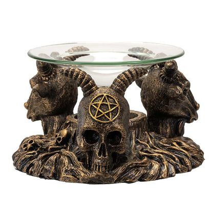 Oil Burner Baphomet Oil Burner 15252 28 $ Shop All The Witches Sage LLC Stew's Incense