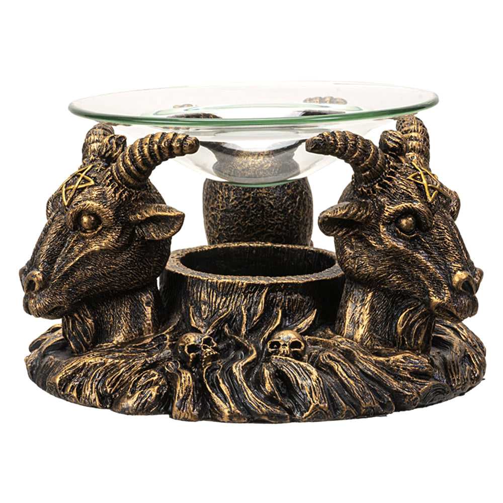 Oil Burner Baphomet Oil Burner 15252 28 $ Shop All The Witches Sage LLC Stew's Incense