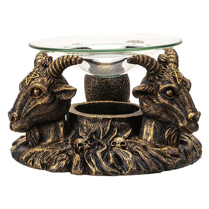 Oil Burner Baphomet Oil Burner 15252 28 $ Shop All The Witches Sage LLC Stew's Incense