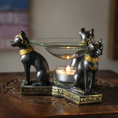 Oil Burner Bastet Oil Burner 15251 28 $ Shop All The Witches Sage LLC Stew's Incense