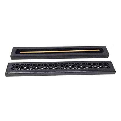 Incense Burner Black Finish Wood Incense Box Burner - Medium IMB-02 5 $ Shop All The Witches Sage LLC Stew's Incense