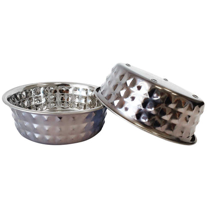 Bowl Country Living Set of 2 Hammered Stainless Steel Dog Bowls – Black Pearl HBSLL120 Black Pearl 24 $ Pet Lovers Store American Pet Supplies Stew's Incense