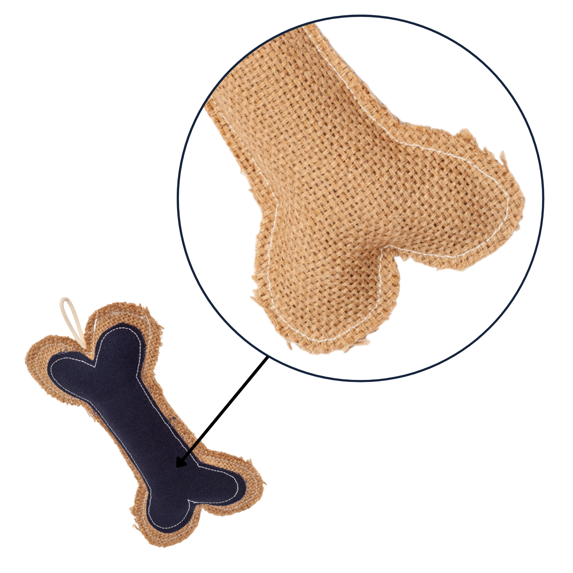 Chew Toys Country Living Jean Leather-Jute Bone Pillow Dog Chew Toy – Durable, Safe and Non-Toxic ECO7502 15 $ Pet Lovers Store American Pet Supplies Stew's Incense
