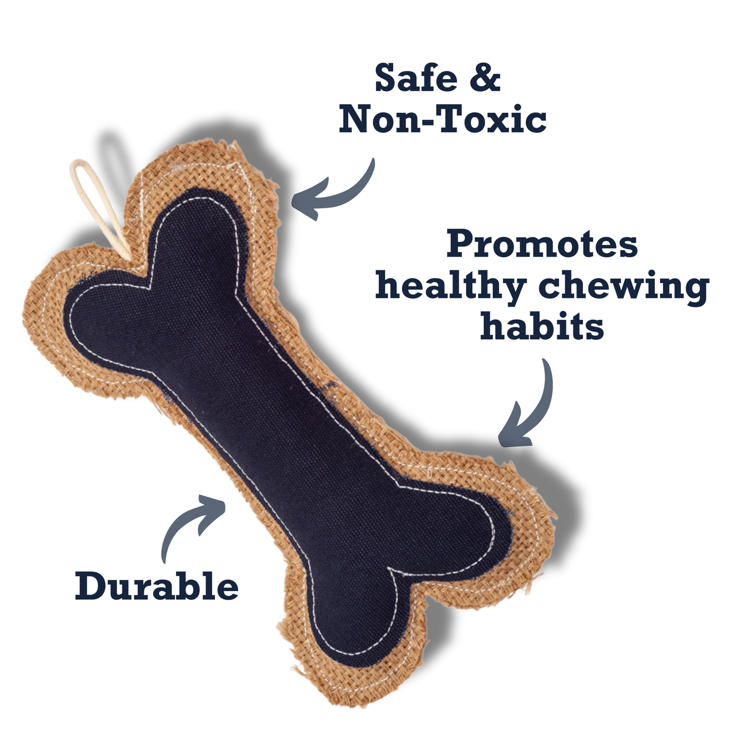 Chew Toys Country Living Jean Leather-Jute Bone Pillow Dog Chew Toy – Durable, Safe and Non-Toxic ECO7502 15 $ Pet Lovers Store American Pet Supplies Stew's Incense