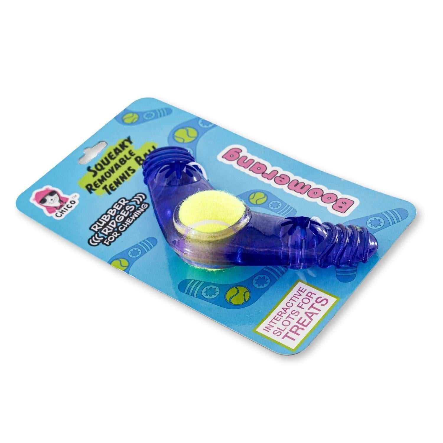 TPR Tennis Ball TPR Boomerang Dog Chew Toy with Removable Squeaker Tennis Ball & Treat Fill TPR847 12 $ Pet Lovers Store American Pet Supplies Stew's Incense
