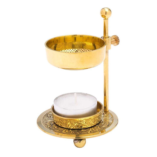Incense Burner Brass Adjustable Resin Burner BCA 14 $ Shop All The Witches Sage LLC Stew's Incense