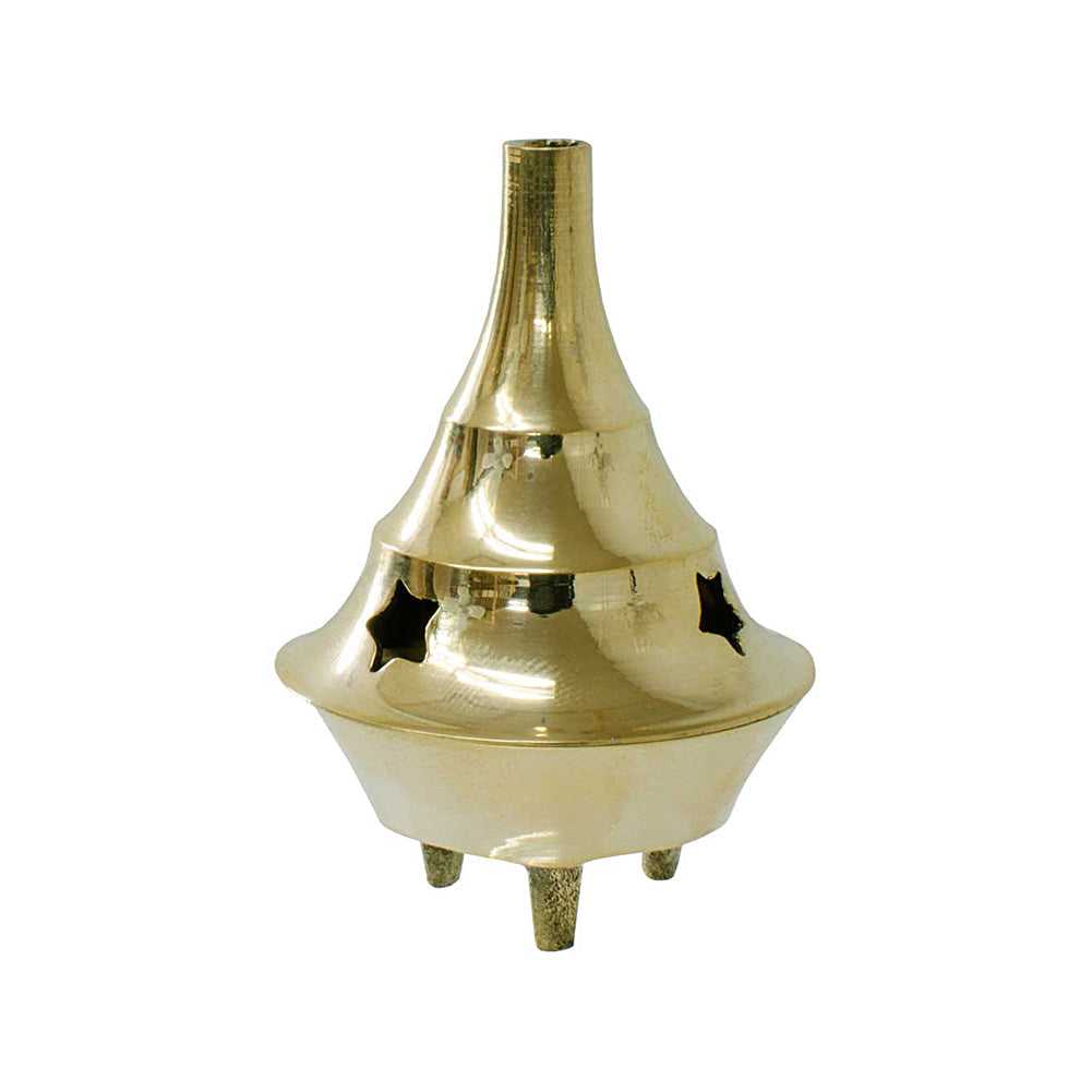 Incense Burner Brass Incense Cone Burner 3 1/4" BR1610 5 $ Shop All The Witches Sage LLC Stew's Incense