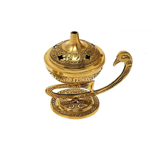 Incense Burner Brass Peacock Incense Burner 8075 9 $ Shop All The Witches Sage LLC Stew's Incense