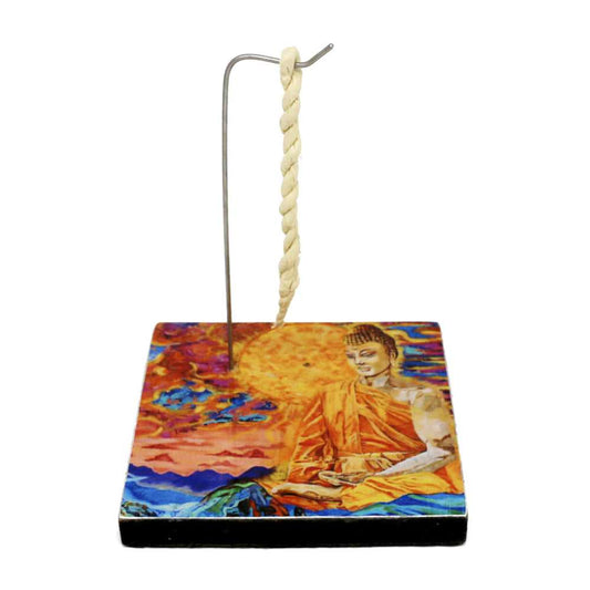 Incense Burner Buddha Square Rope Incense Holder 14067-A 7 $ The Witches Sage LLC Stew's Incense