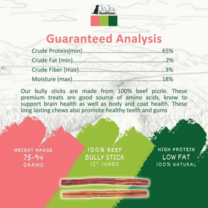 Dog Treats All-Natural Beef Bully Stick Dog Treats, Single Ingredient Dog Chews – 12-Inch Jumbo (2-Pack) PCK132-2P 29 $ Pet Lovers Store American Pet Supplies Stew's Incense