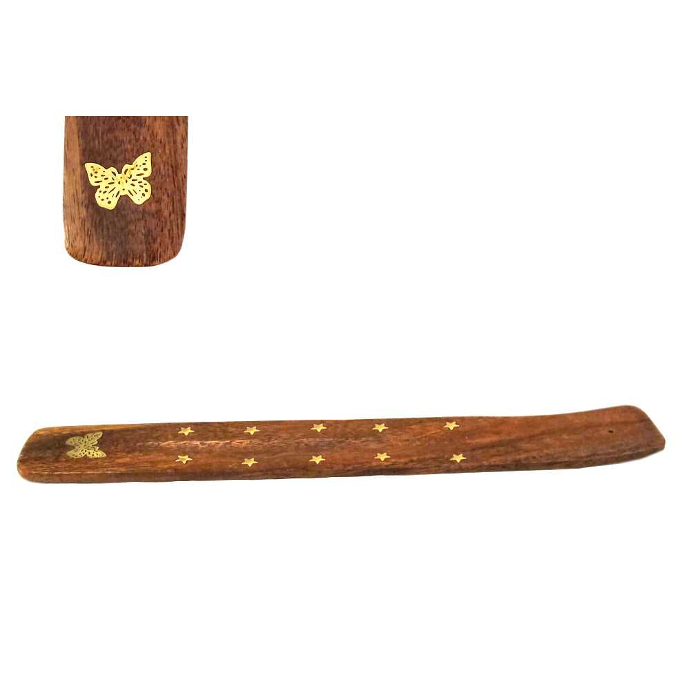 Incense Holder Butterfly Wooden Incense Holder 89101-A 1 $ The Witches Sage LLC Stew's Incense