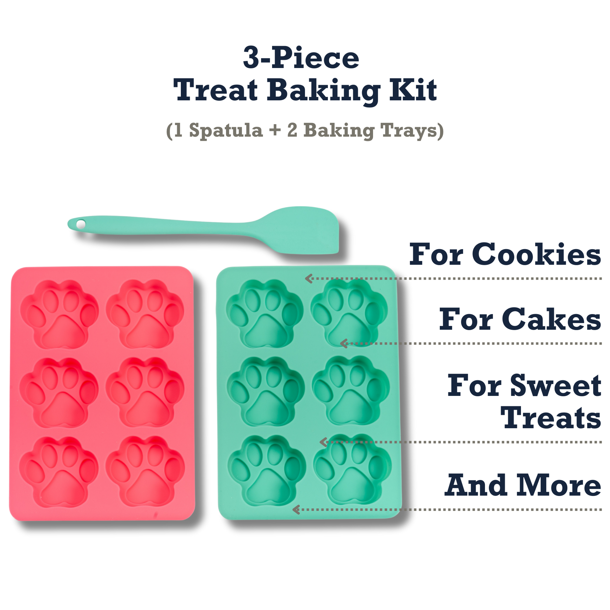 Baking Tray Country Living 3-Piece Silicone Baking Kit – Includes 2 Baking Trays (6-Cavity Paw Print Mold) & Spatula – for Homemade Dog Treats, Candy, Chocolate, and Ice Cubes CL-1002 15 $ Pet Lovers Store American Pet Supplies Stew's Incense
