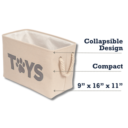 Containers Country Living Foldable Fabric Dog Toy Storage Bin - Convenient Organizer for Pet Accessories CL-1004 19 $ Pet Lovers Store American Pet Supplies Stew's Incense