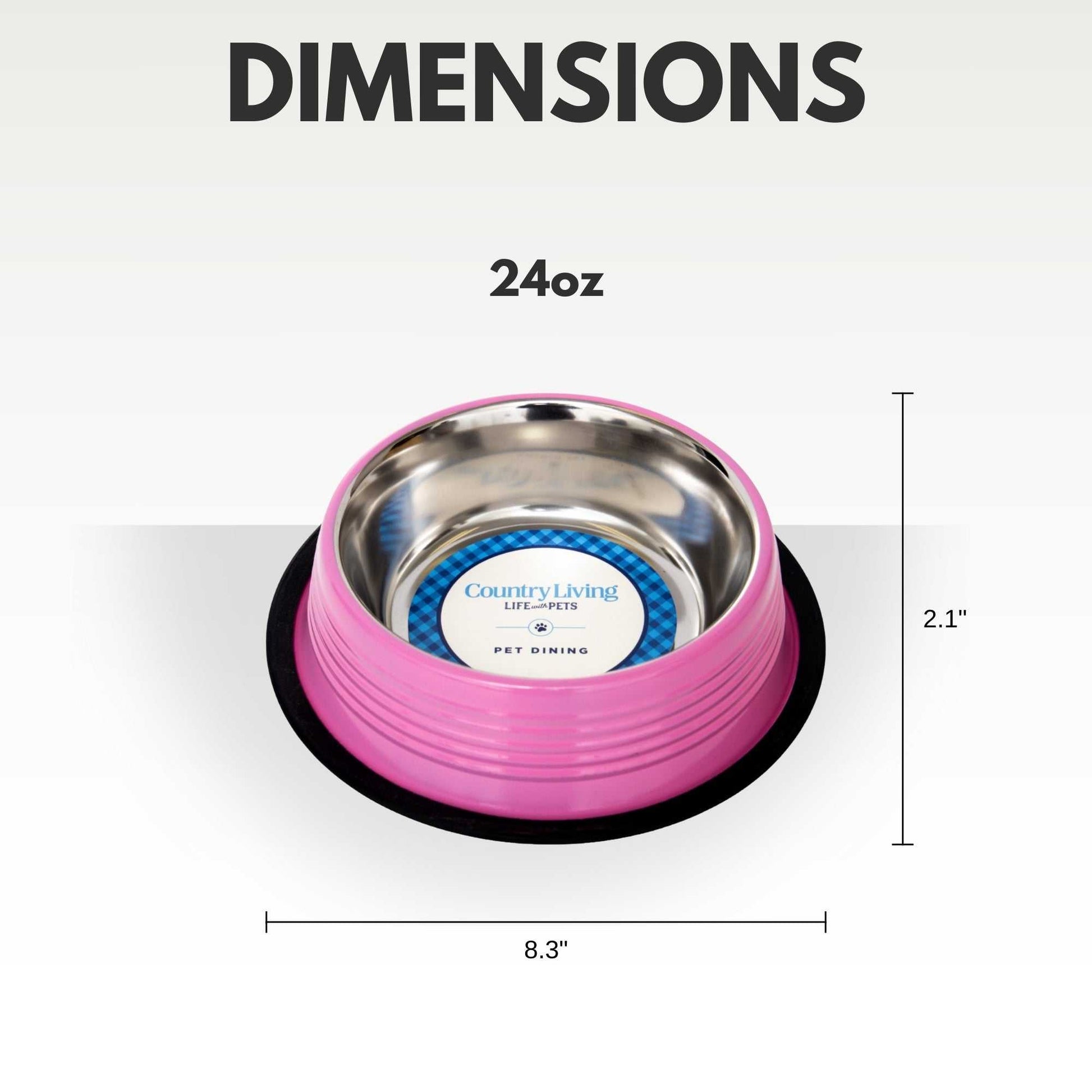 Ribbed Bowls Country Living Set of 2 Ribbed Non-Slip Pet Bowls – Carnation Pink SBS 2404 12 $ Pet Lovers Store American Pet Supplies Stew's Incense