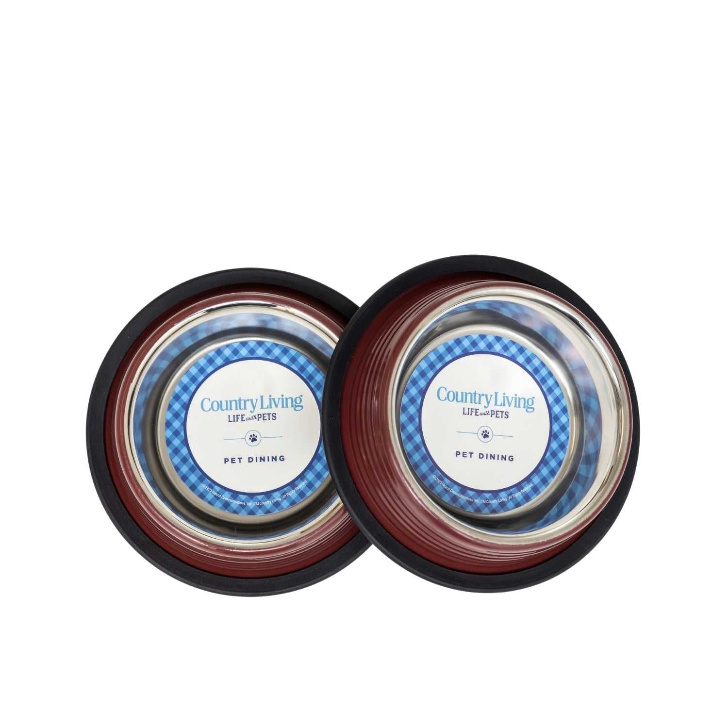 Ribbed Bowls Country Living Set of 2 Ribbed Non-Slip Pet Bowls – Merlot Red SBS 2419 12 $ Pet Lovers Store American Pet Supplies Stew's Incense