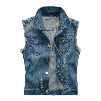 Denim Jackets Mens Street Style Jeans Vest CLAM769089E-BLU-S 46 $ Coats Onetify Stew's Incense