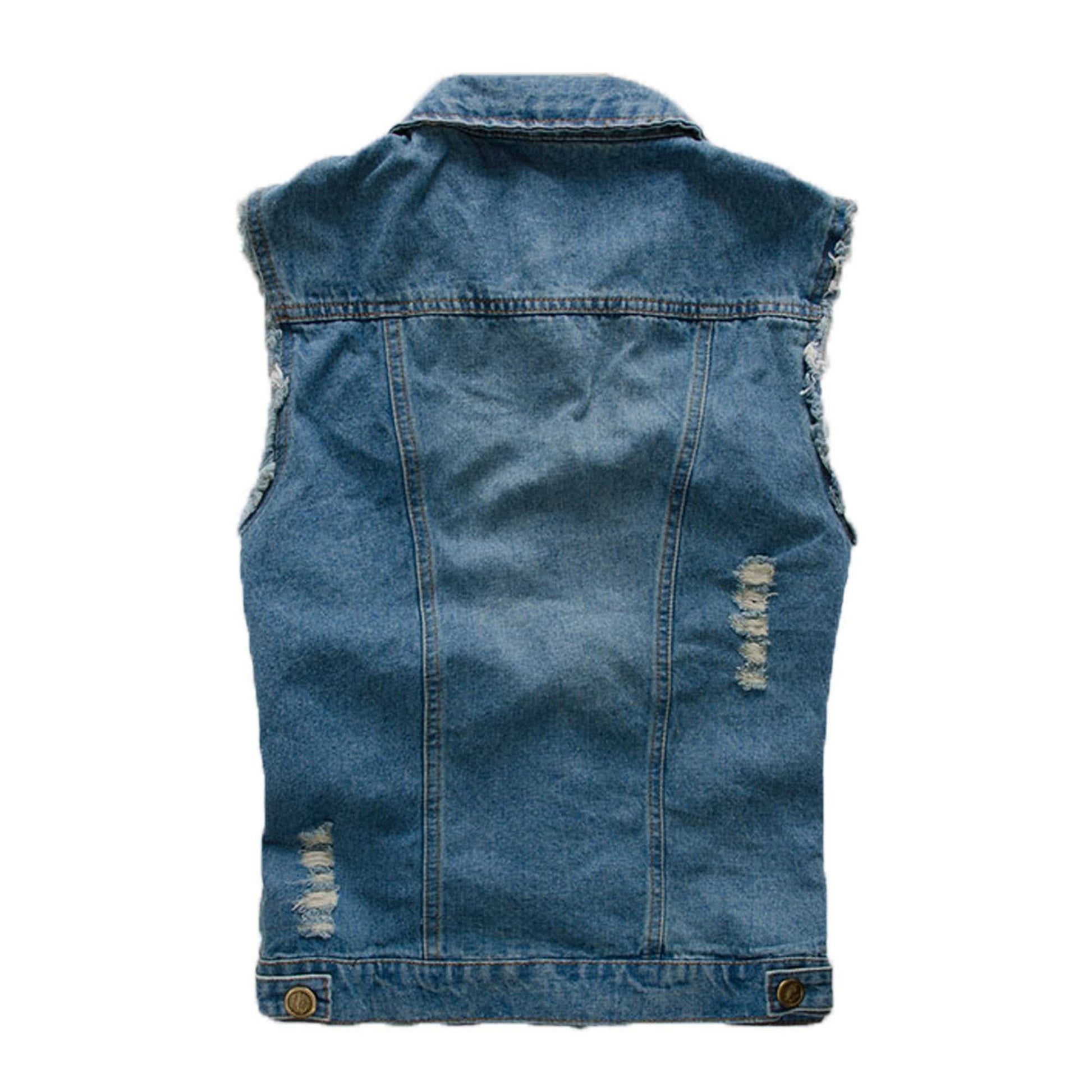 Denim Jackets Mens Street Style Jeans Vest CLAM769089E-BLU-S 46 $ Coats Onetify Stew's Incense
