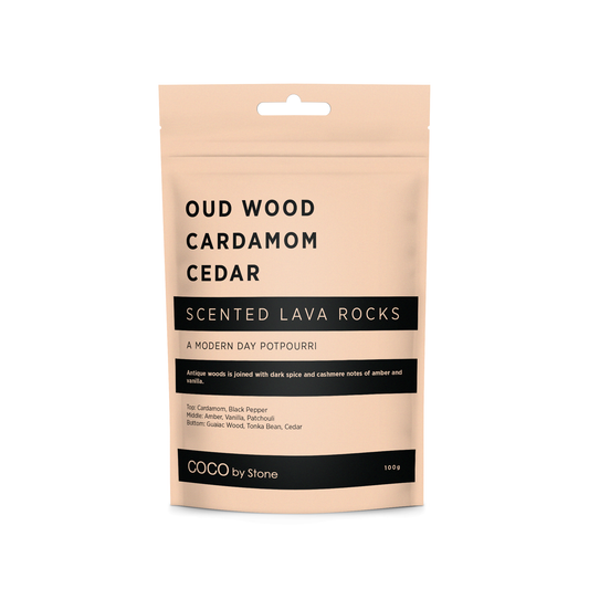 COCO Lava Rock Scented Lava Rocks (Oud Wood | Cardamom | Cedar) COCO-SLR-OCC 18 $ Lava Rock Diffusers Stone Candles Stew's Incense