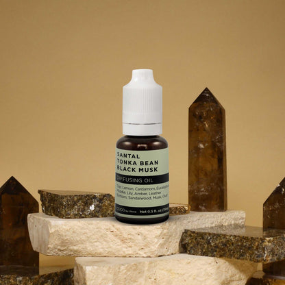 COCO by Stone - Diffusing Oil Diffusing Oil (Santal | Tonka Bean | Black Musk) COCO-DO-STB 16 $ Lava Rock Diffusers Stone Candles Stew's Incense