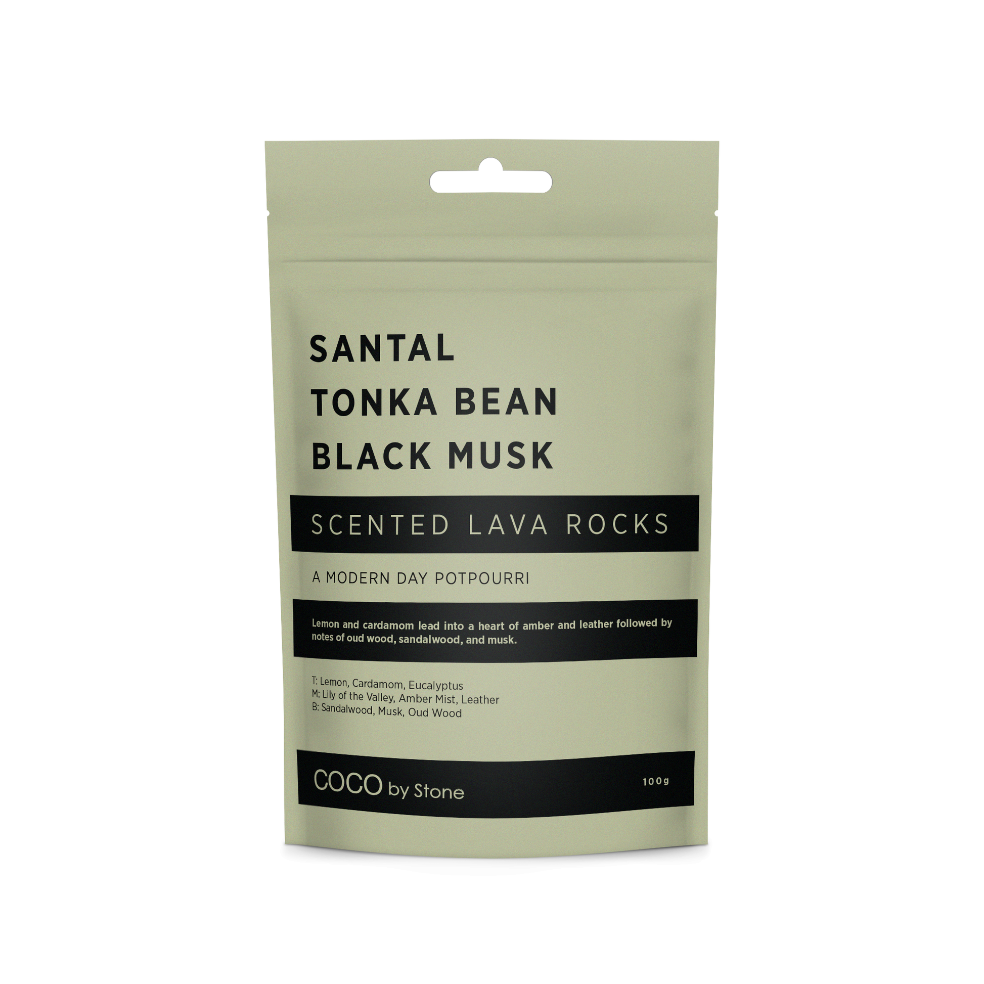 COCO Lava Rock Scented Lava Rocks (Santal | Tonka Bean | Black Musk) COCO-SLR-STB 18 $ Lava Rock Diffusers Stone Candles Stew's Incense