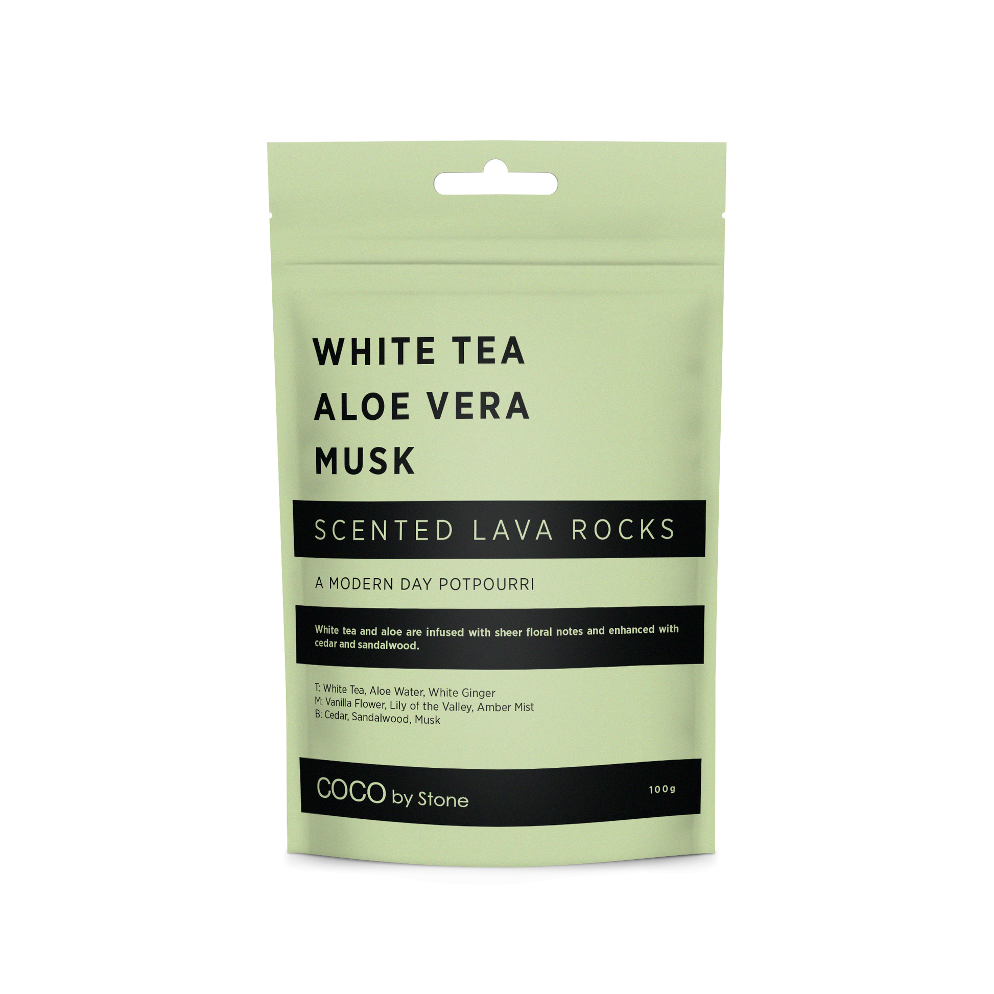 COCO Lava Rock Scented Lava Rocks (White Tea | Aloe Vera | Musk) COCO-SLR-WAM 18 $ Lava Rock Diffusers Stone Candles Stew's Incense