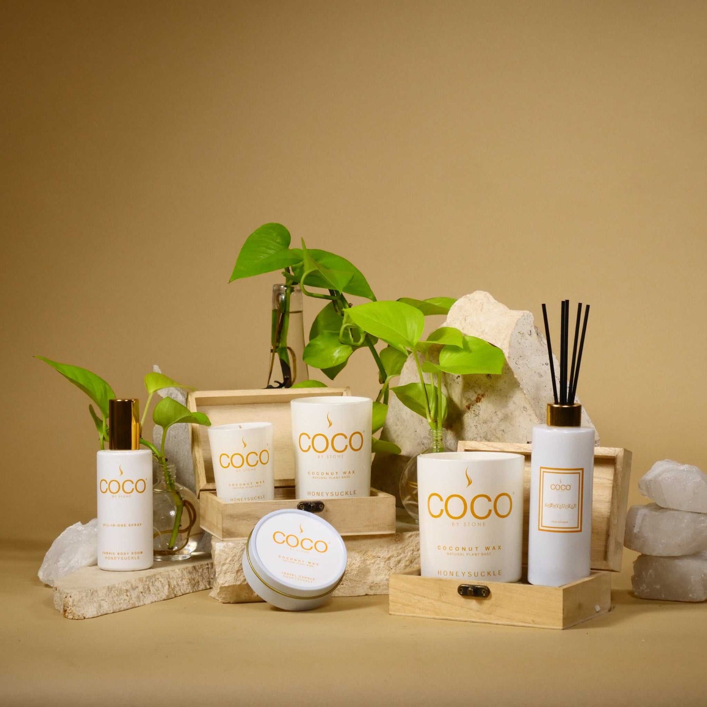 COCO All-in-One Spray 5oz Honeysuckle All-In-One Spray CRS5HO 20 $ Room Sprays Stone Candles Stew's Incense
