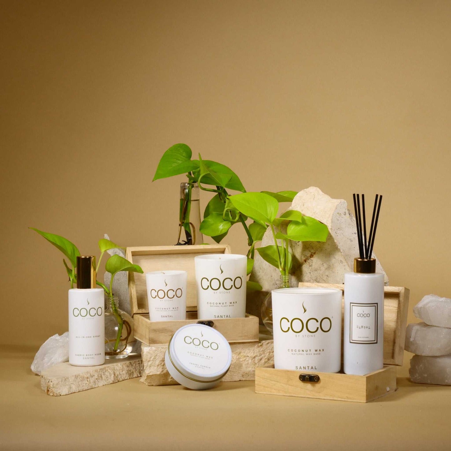 COCO All-in-One Spray 5oz Santal All-In-One Spray CRS5SA 20 $ Room Sprays Stone Candles Stew's Incense