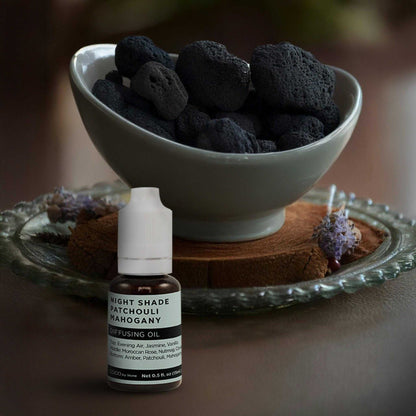 COCO by Stone - Diffusing Oil Diffusing Oil (Night Shade | Patchouli | Mahogany) COCO-DO-NPN 16 $ Lava Rock Diffusers Stone Candles Stew's Incense