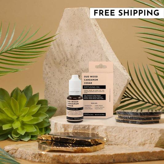 COCO by Stone - Diffusing Oil Diffusing Oil (Oud Wood | Cardamom | Cedar) COCO-DO-OCC 16 $ Lava Rock Diffusers Stone Candles Stew's Incense