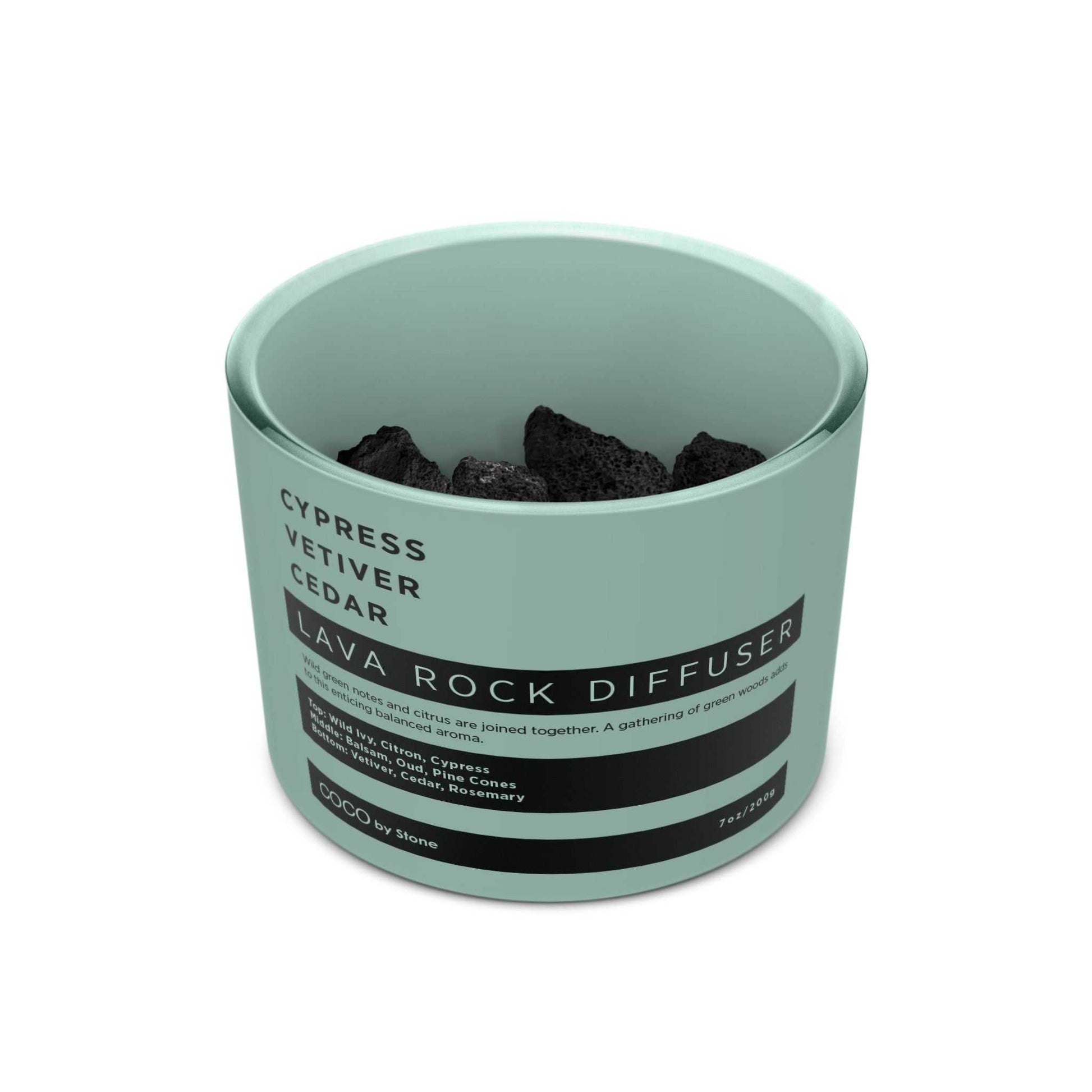 COCO Lava Rock Diffuser Lava Rock Diffuser (Cypress | Vetiver | Cedar) COCO-LRD-CVC 26 $ Lava Rock Diffusers Stone Candles Stew's Incense
