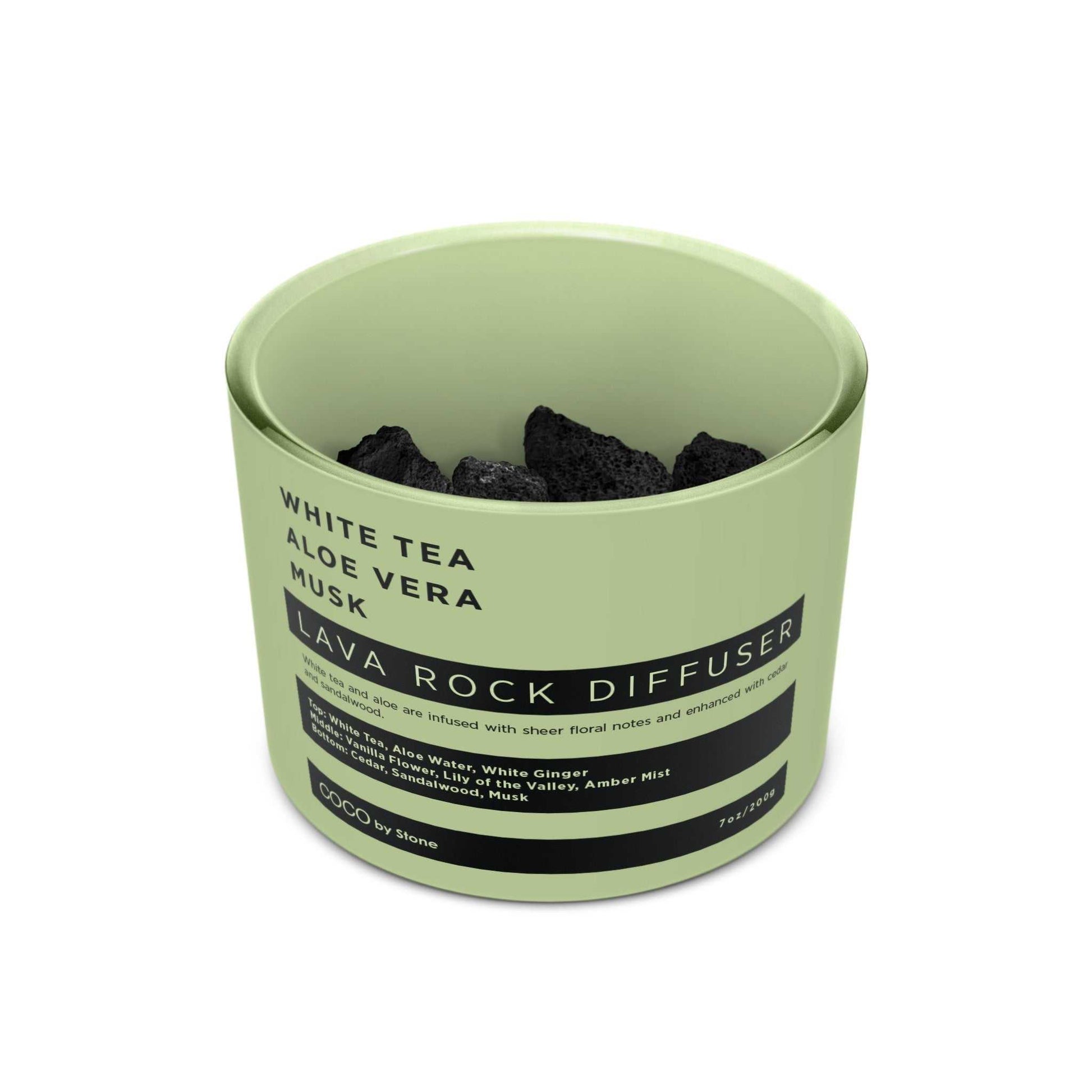 COCO Lava Rock Diffuser Lava Rock Diffuser (White Tea | Aloe Vera | Musk) COCO-LRD-WAM 26 $ Lava Rock Diffusers Stone Candles Stew's Incense